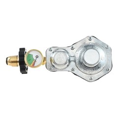 2 Stage Propane Regulator with Gauge 3/8 Female NPT and P.O.L Tank Connection
