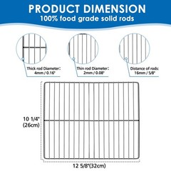 KEESHA BBQ Grill Mesh Metal Barbecue Grill Grates Replacement – Stainless Ste…