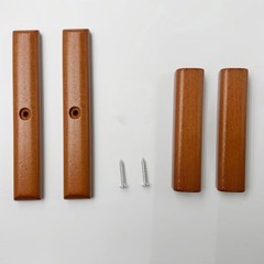Lot of 2 Cherry Wood rpls Handle Suit for Weber 18.5″ Charcoal Grill C