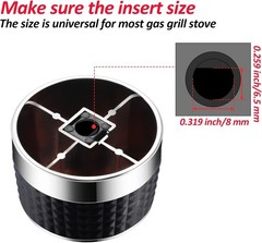 Silver Stainless Steel BBQ Control Knobs for Gas Grill and Stove