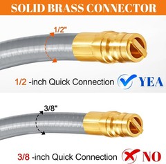 6ft Natural Gas Hose w/ Quick Connect Fitting, Certified