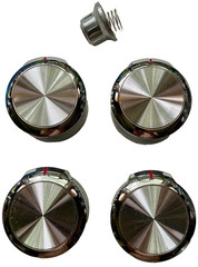 KITCHENAID GAS GRILL KNOB SET FOUR (4) METAL KNOBS with IGNITER