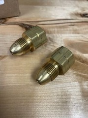 2 Pack MEC Single Piece Adapter Brass M Pol x 1/2” FPT New