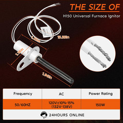 Upgraded H150 Universal Ignitor Replacement, Silicon Nitride Hot Rod Igniters 12