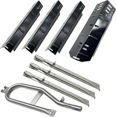 DP146 Heat Plates for Dyna-Glo DGH450CRP 4-Burner Grill, Porcelain Steel, 4-Pack