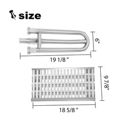 Clivimi Ceramic Rod Radiant Tray for DCS BBQ Grills – 27DBQR, 36 & 48 Inch Gr…
