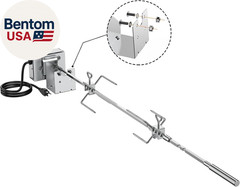 Stainless Steel Grill Rotisserie Kit for Weber Genesis II and Genesis II LX 200