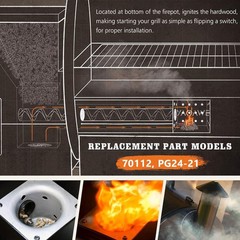 2 Pack Hot Rod Igniter Kit Replacement for Pit Boss, Pellet Grill Igniter Rod…