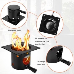 Upgraded Fire Burn Pot and Hot Rod Ignitor Kit Replacement Parts for Traeger,…