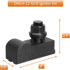Grill Igniter Kit Spark Generator 1 Outlet AAA Battery Push Button for Broil