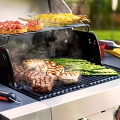 Replacement Grill Grates for 3 Burner Gas Grill – 17 Inch Cast Iron Cooking Grid
