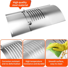 Flame Broiler Kit for Pit Boss PB820 PB850 Series Pellet Grills, Adjustable Flam