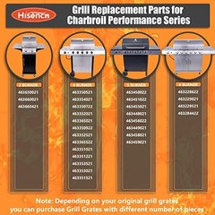3pk Cast Iron Grill Grate Replacement Part for Charbroil Advantage Grill