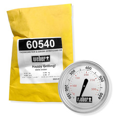 Weber 60540 Charcoal, Spirit, Q Grill Replacement Thermometer, 1-13/16″ Diameter