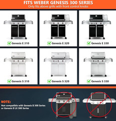 Grill Parts for Weber Genesis 300 Series 2011-2016 Front Control