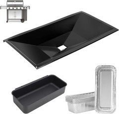 66037 Grease Tray with 70379 Catch Pan for Weber Genesis II LX 400 Series