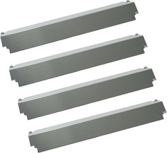 Stainless Steel Gas Grill Heat Shield 4 Pack 16 Inch Replacement Flame Tamer
