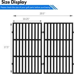 7637 Grill Grates Replacement Parts for Weber Spirit E210 E-215 E-220 S-210 S-21