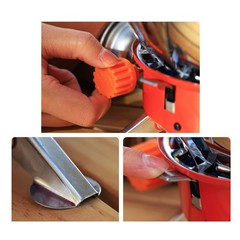 Outdoor Camping Stove Portable Stainless Steel Wind Resistant Compact Cooker