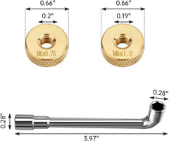 Natural Gas Orifices Nozzle Conversion Kit, DIY Burner Parts Brass Jet Nozzles f