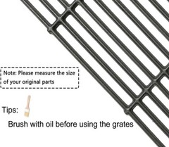 C6602D Cast Iron Grates 17 3/8″ (4-Pack) for Broil King, Huntington, Broil-Mate