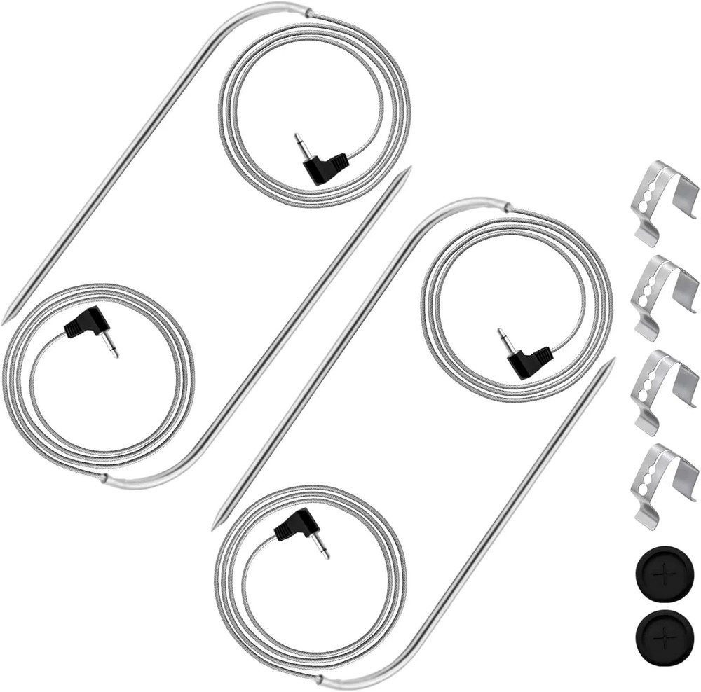 4-Pack Meat Probes Compatible with Masterbuilt Gravity Series 560/800/1050, with
