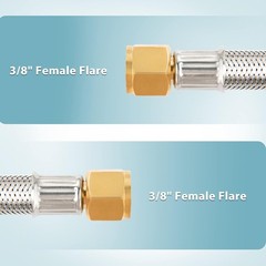SHINESTAR 12 FT Propane Hose Extension, 3/8″ Male Flare to 3/8″ Female, Braided