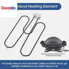 BBQ Grill Heating Element for Weber Q240 Q2400 Grills, Weber 55020001 Grills, Re