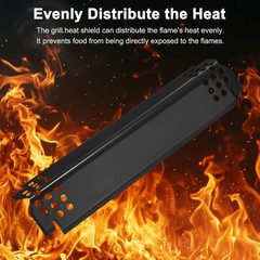 3-Pack Grill Heat Plates Parts for Nexgrill, 14.6″ Porcelain Steel Heat Tents…