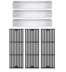 Grill Grates BBQ Grate Grid (3pcs – 19 3/4″ x 20 1/4″) & Heat Plates Replacement