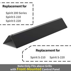 3PK 15.3″ Porcelain Steel Flavorizer Bars for Weber Spirit I & II 200 Series