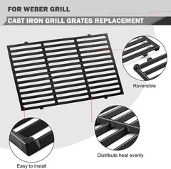 7638 Spirit Grill Grates Replacement for Weber Spirit II E-310 E-330 GS4 Grill
