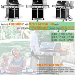 Genesis Grill Parts for Weber E310 E320 E330 EP310 EP320 EP330, 17.5” Flavorizer