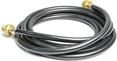 Propane Brass Tee Adapter Kit with 4-Port with 5-Feet and 12-Feet Hose for Motor
