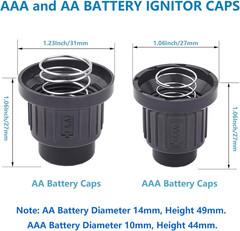 2Pcs Push Button Igniter Caps for Blackstone Char-Broil Gas Grill BBQ