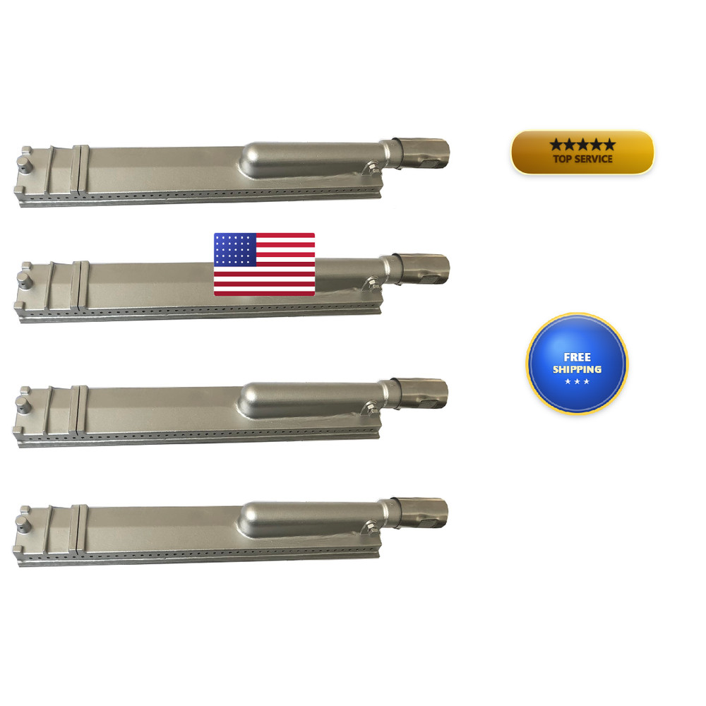 Grilljob 4Pc Heavy Duty Cast Stainless Steel Bbq Grill Burners 16 Replacement