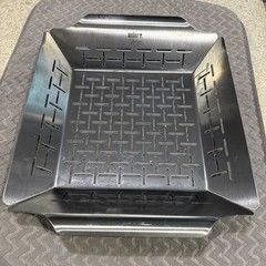 Stainless Steel WEBER Grill GRILLING BASKET Slotted Meat Transfer Tray/Pan