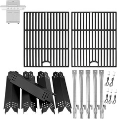 Replacement Parts Kit for Nexgrill 5-Burner 720-0888 720-0888N 720-0888A, 4-Burn