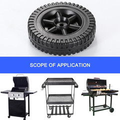 G206-0025-W1 Plastic Wheel Replacement Parts for Grill Wheels, 2Pcs with Cover G