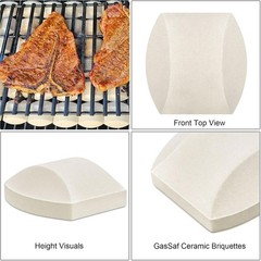 Turbo/Nexgrill Gas Grill Ceramic Briquettes, Set of 100 pcs