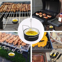 Grill Grease Tray Cup and Grease Clip fits CharBroil/Kenmore Gas Grill, Grease