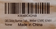 SafBbcue 67490 Grill Burner Tube 4-Pack Replacement for Weber Genesis 400 Series