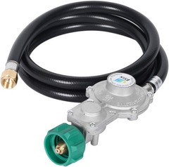 High-Quality 5FT Brass Propane Regulator with Hose – Certified Safety Features