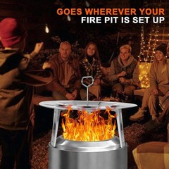 Heat Deflector for Solo Stove Bonfire 19.5″, 304 Stainless Steel Diffuser wit…