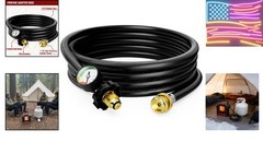 F273704 12 Ft Propane Heater Hose POL Fitting ..