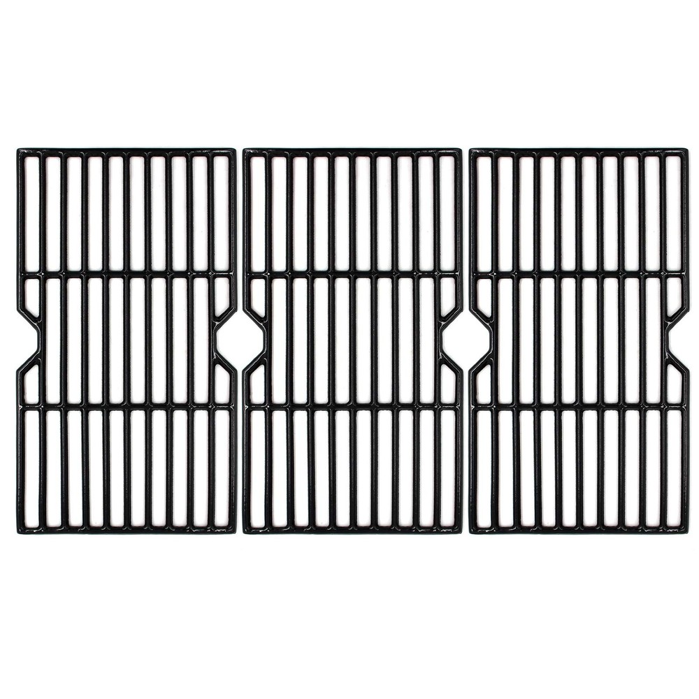 Hongso 16 15/16″ Porcelain Coated Cast Iron Grill Grates Replacement 4 Charbroil
