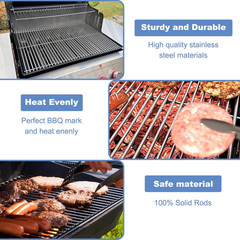 66095 Grill Grates with 66032 Flavorizer Bars for Weber Genesis 2 Grill Parts 30