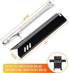 Grill Heat Plates & Burner Tubes for Outdoor Gourmet Backyard Uniflame Tera Gear