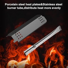 Char-Broil 3-Burner Grill Replacement Parts Cooking Grate Heat Tent Burner