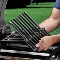 Master Forge 19.5-in x 7.75-in Rectangle Cast iron Grilling grate Expandable NEW